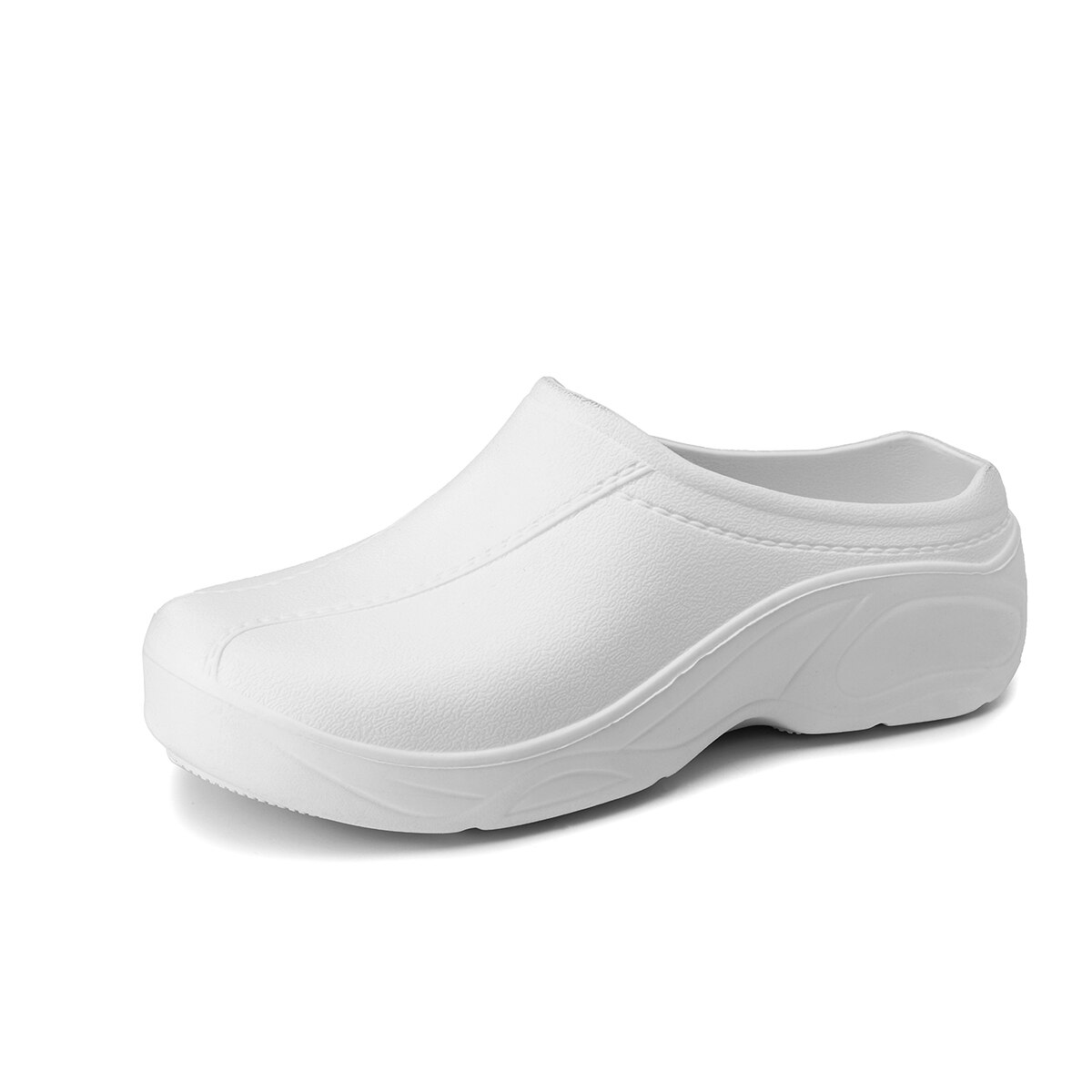 Nis Vrouwen Slippers Ronde Neus Lichtgewicht Comfortabele Verpleging Vrouwen Schoenen Antislip Werkschoenen Vrouw Dames Slides Slippers: WHITE / 7