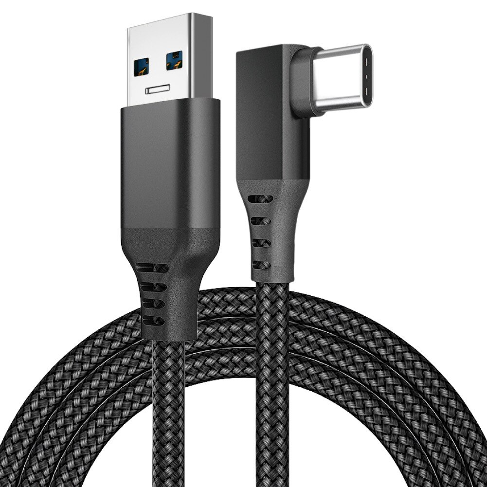 For Oculus Quest 2 Link Cable 5M/6M USB 3.0 Quick Charge Cables for Quest2 VR Data Transfer Fast Charges VR Headset Accessories: Black 5M