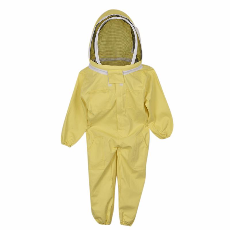 Traje Anti-abeja de algodón para niños mono amarillo espacio traje camuflaje ropa gorra 120-130 cm: Default Title