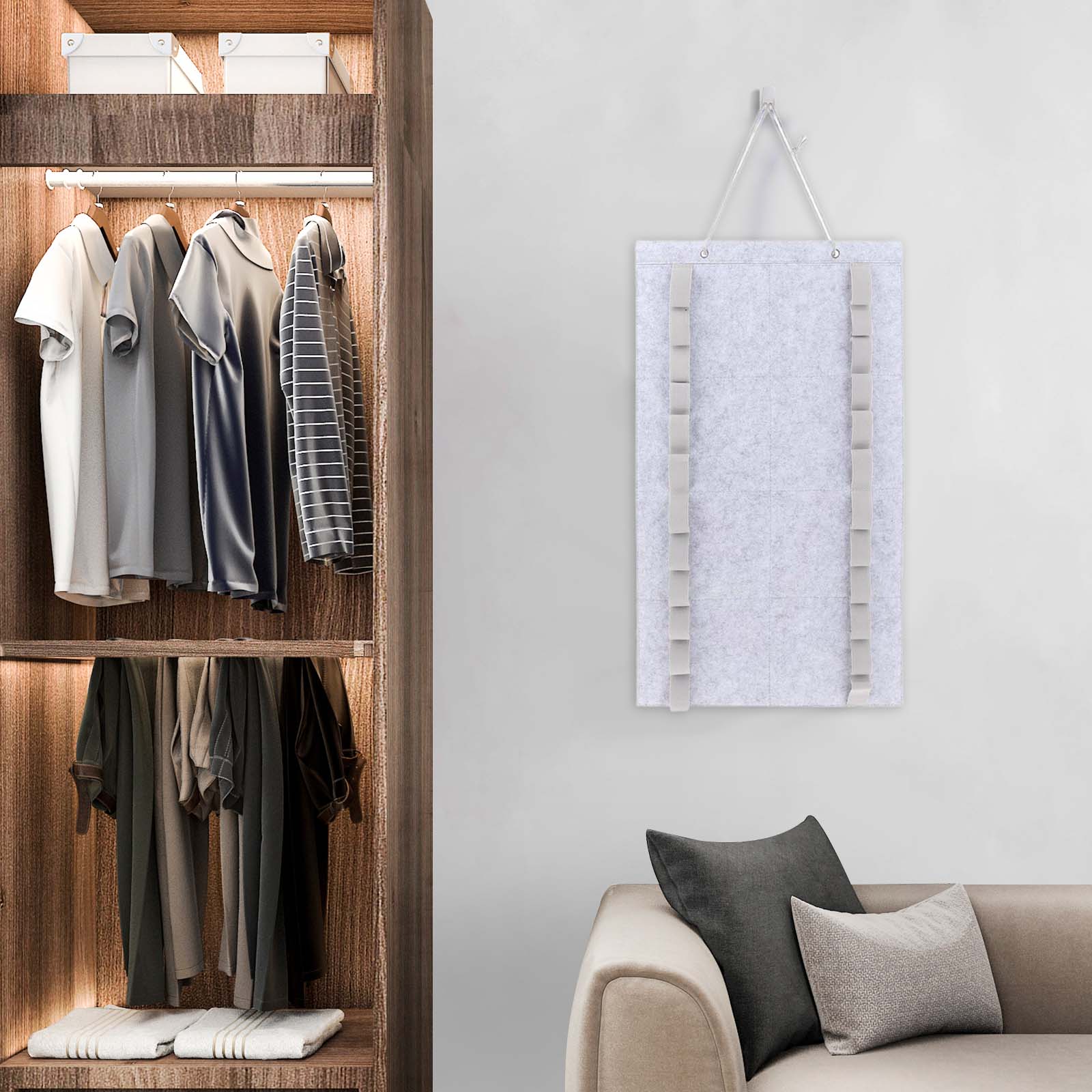Taekwondo Riem Display Muur Opknoping Karate Riem Display Rack Vilten Doek Vechtsport Riemen Organizer voor MMA Taekwondo Boksen