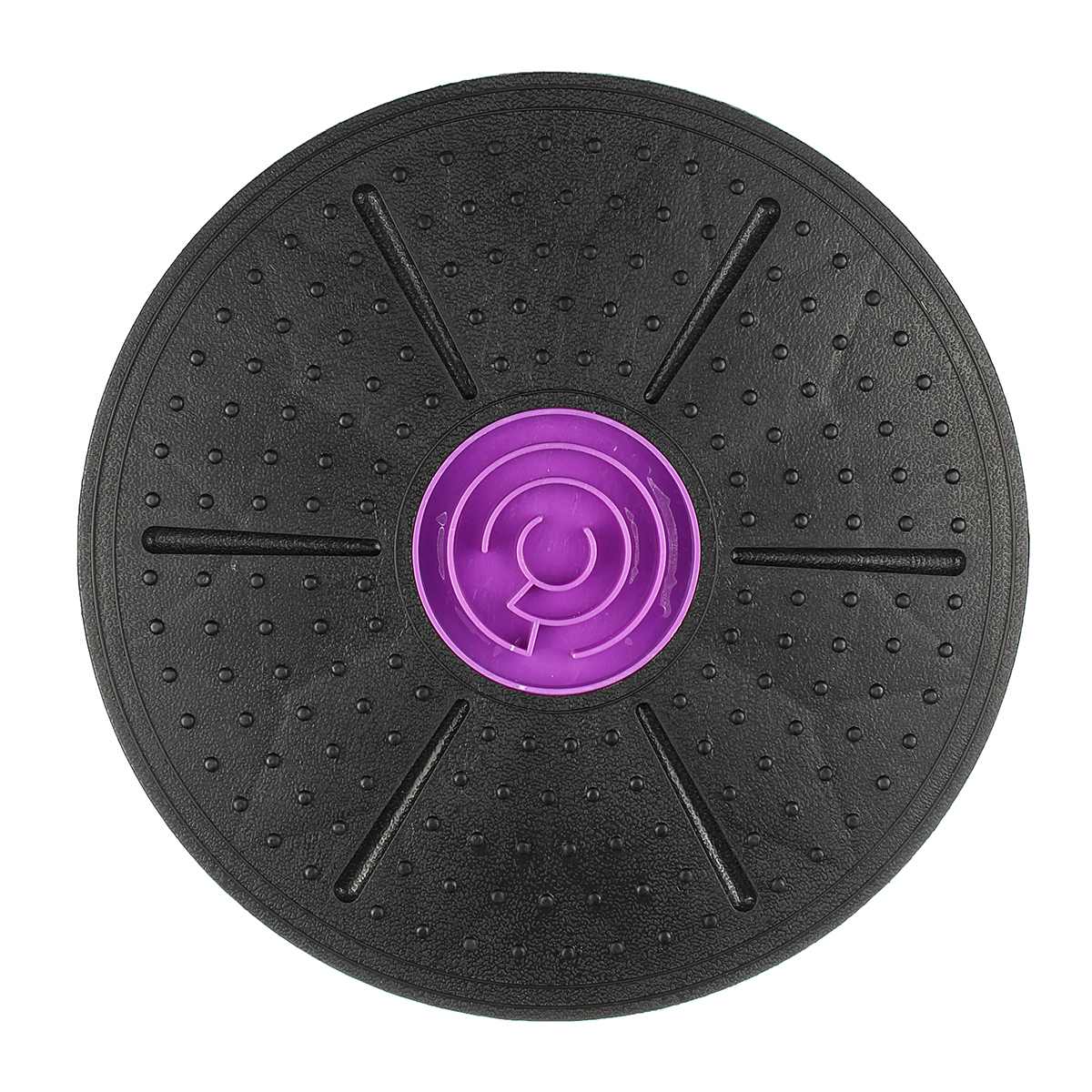 Disco de masaje de rotación de 360 grados, tabla de equilibrio de 36cm, placas redondas, almohadilla de equilibrio, tablas de torsión de cintura para gimnasio, ejercitador, rodamiento de carga: Purple 
