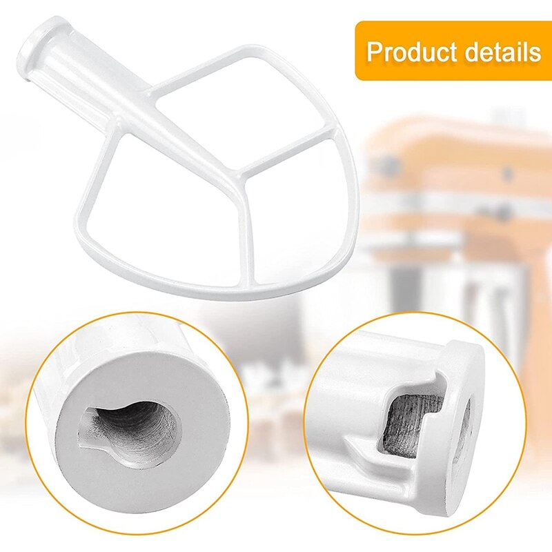 K5AB K5SS Kitchen Mixer Aid Coated Flat Beater, Replacement For Kitchenaid Mixer W10807813,9707670 Accessories