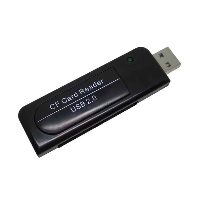 Usb 2.0 cf- kaartlezer compact flash-kaartlezeradapter slimme draagbare kaartlezeradapter voor mac tablet-pc laptopcomputer  a5: Zwart
