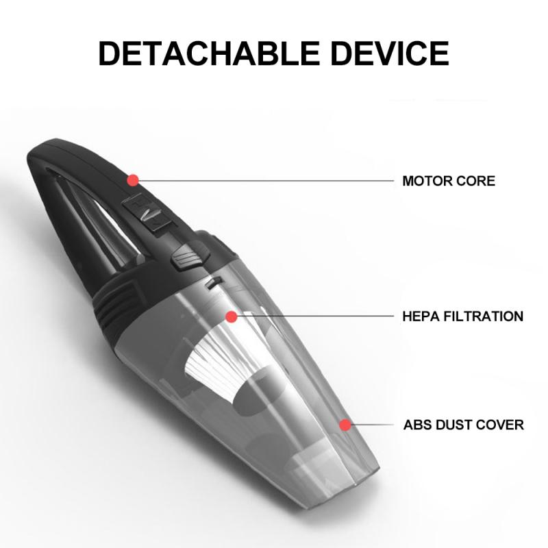 Mini carro aspirador de pó portátil sem fio portátil auto molhado seco aspirador de pó poderosa sucção para interior auto casa limpeza