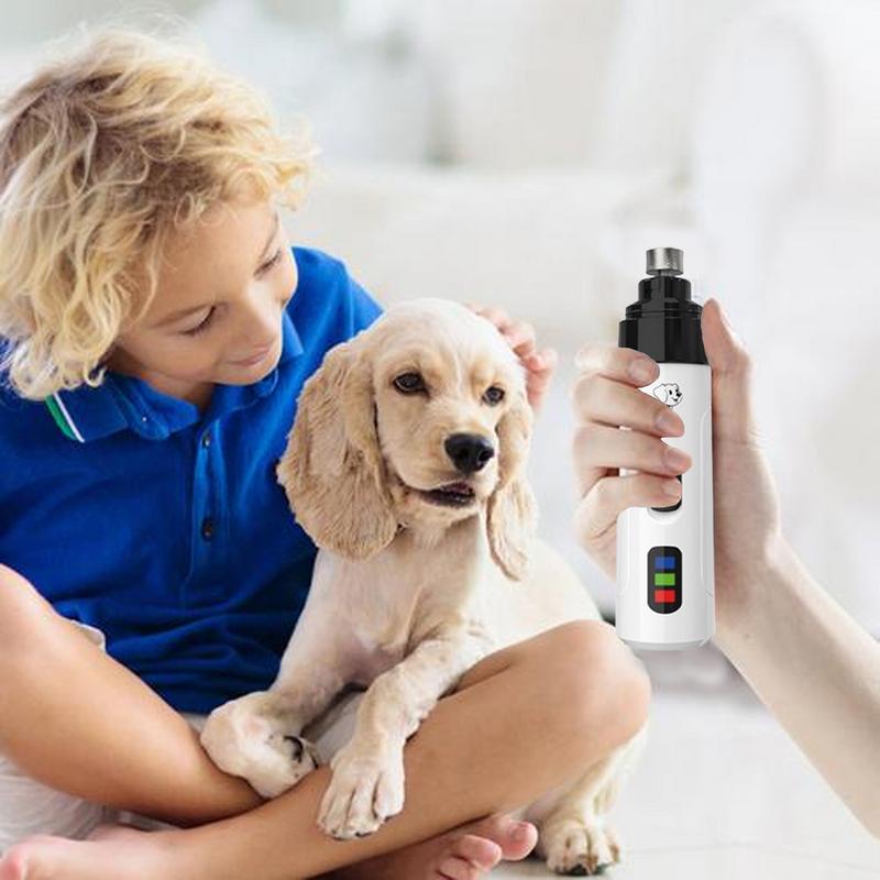 Nagelschleifer für Hunde, leise Nagelfeile für kleine Hunde, USB-Aufladung, Pfotenpflege- und Glättungswerkzeug, leise elektrische Nagelfeile für Hunde und Zehen
