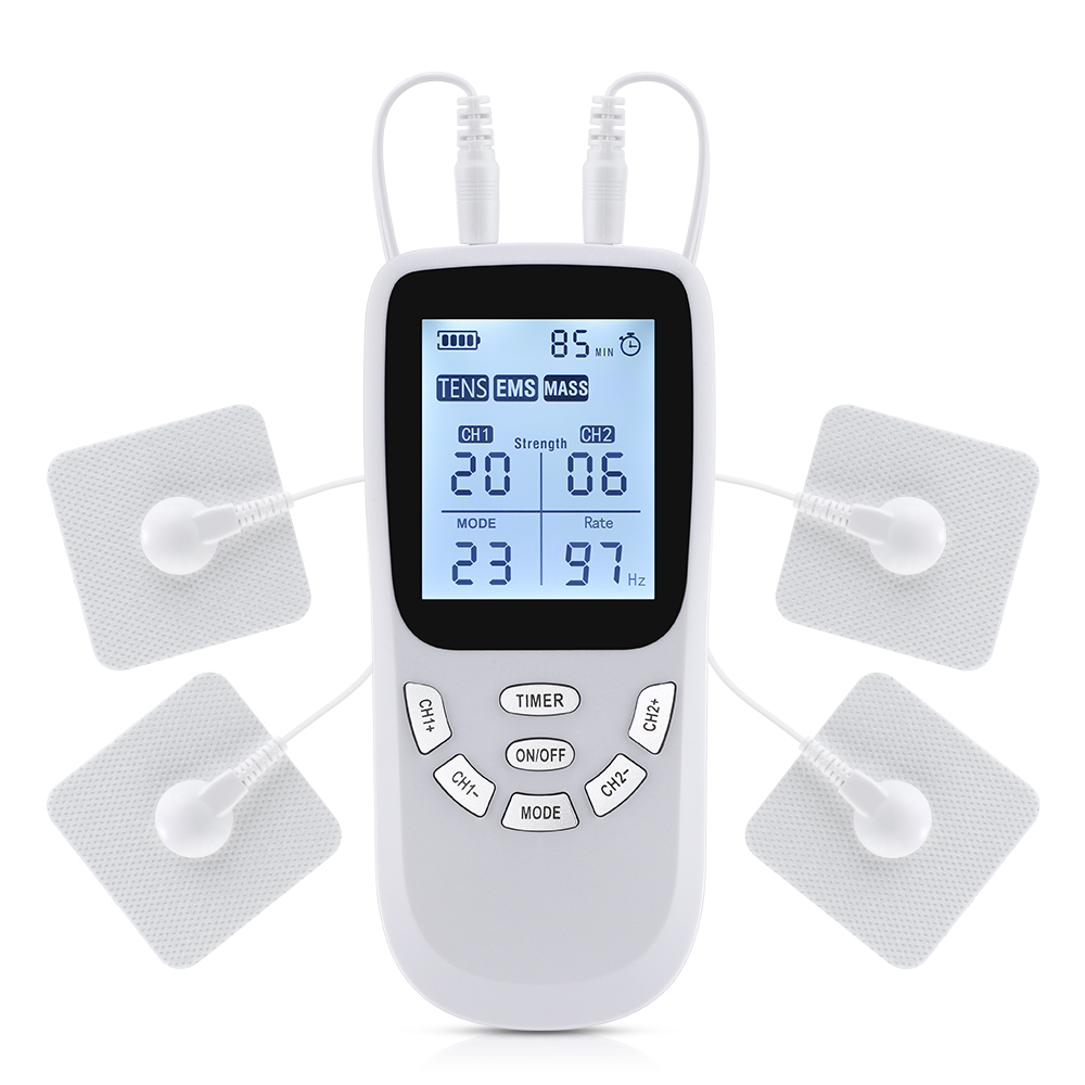 Tientallen Spierstimulator 12-Modus Elektrische EMS Acupunctuur Lichaamsmassage Digitale Therapie Afslankmachine Elektrostimulator