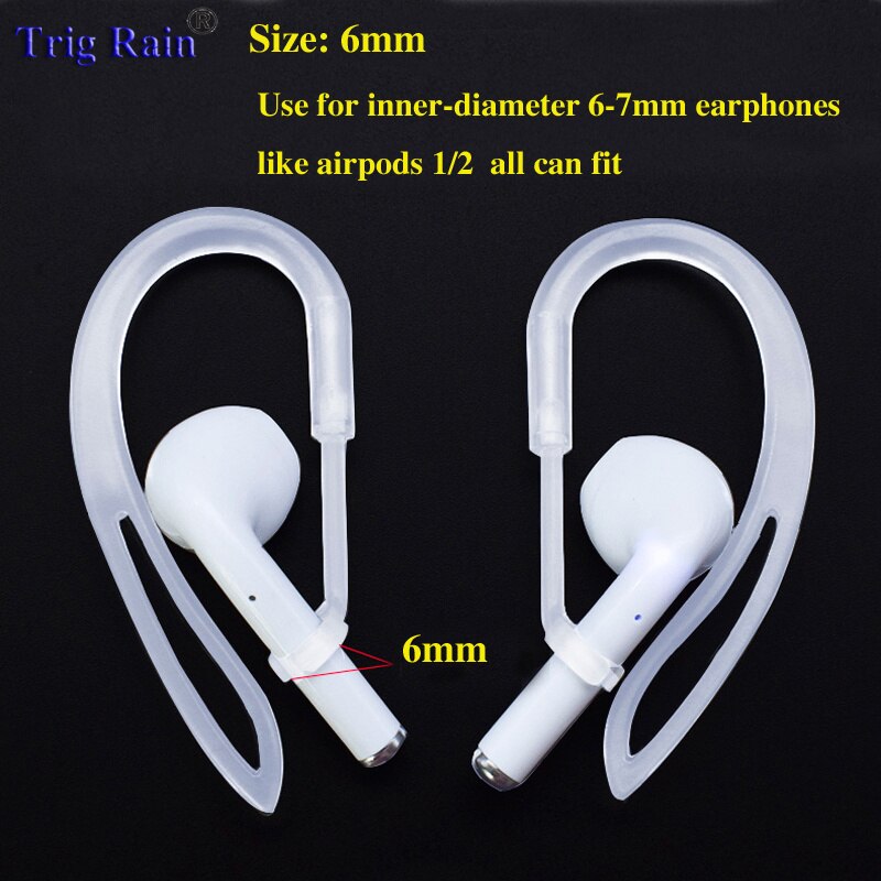 Słuchawki Bluetooth silikonowy zaczep na ucho do słuchawek airpods 1/2 klips z pętlą zestaw słuchawkowy zaczep na ucho wymienne akcesoria do słuchawek