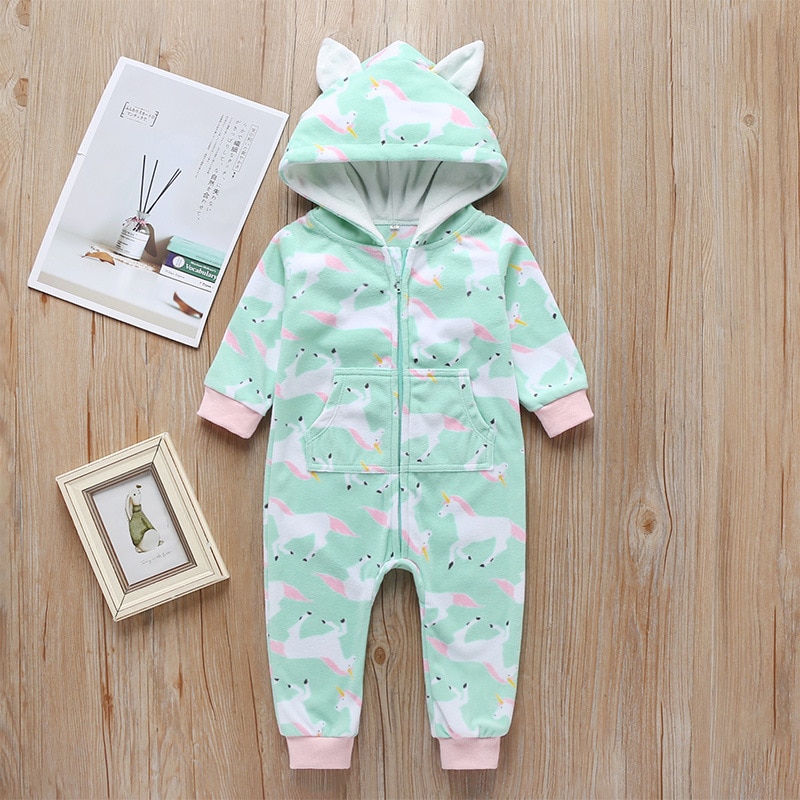 Carter-Body para bebé recién nacido, ropa de invierno para niña, mono de manga larga para bebé