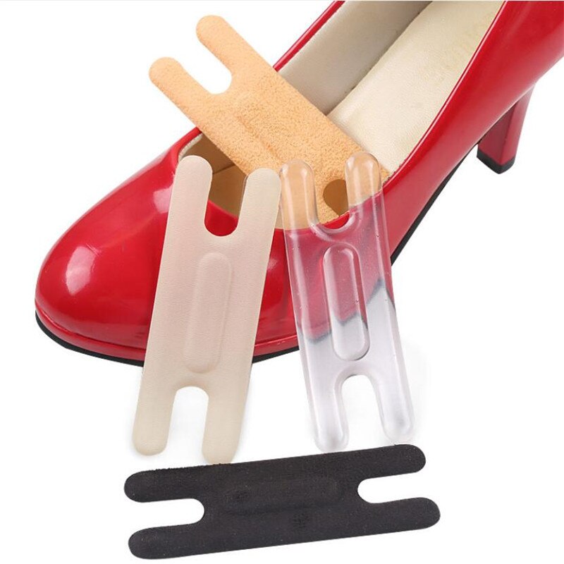 Protector de silicona para el talón para mujer, pegatina gruesa para el dolor del talón, antifricción, tira de forro, plantillas para zapatos de tacón alto