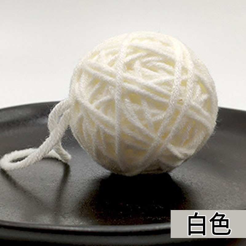 2 Stks/partij Garen Ballen Vilt Kerst Ballen Veelkleurige Massaal Bal Wol Ballen Voor Diy Garland Home Decoratie Wol Bal: White
