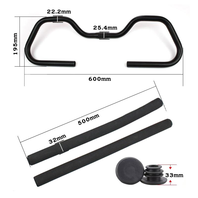 Mountainbike vlinderstuur 25.4/31.8mm travel fiets aluminiumlegering stuur fietsonderdelen