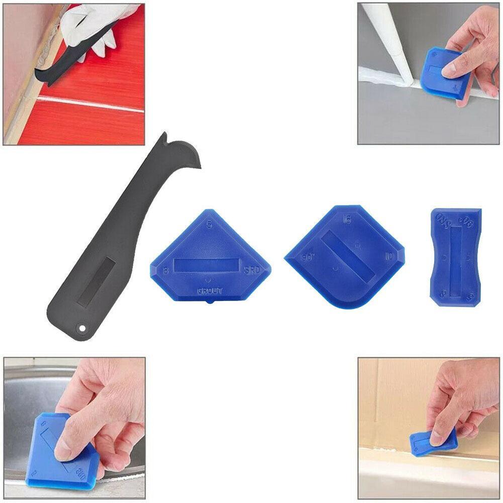 10pcs/set 3 in 1 Silicone Caulking Tool Caulk Remover Scraper Tools kit Caulking Finishing Tool kit with Sealant Scrapers