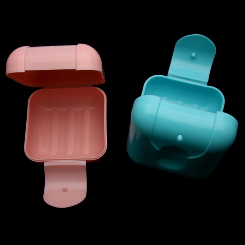 Home Shower Travel Hiking Holder Container Soap Box Plastic Soap Box Bathroom Dish Plate Case Dispenser Soap Rack