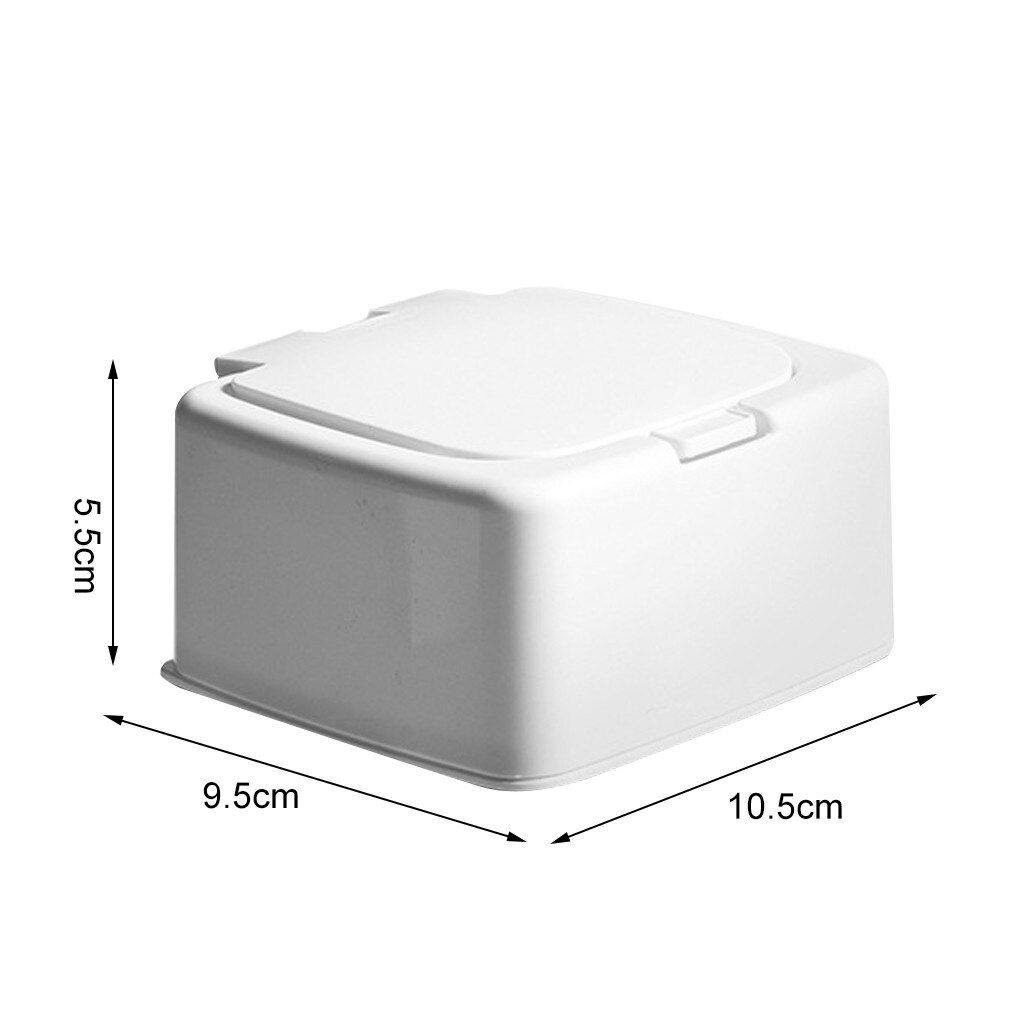Makeup Organizers Mini Pop-up Storage Box With Lid Cotton Swab Box Plastic Boxes For Storage Kitchen Accessories #2