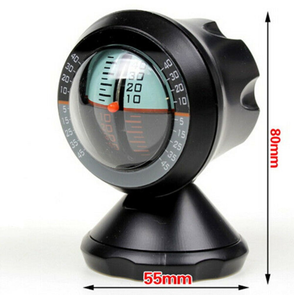 Car Inclinometer Gradient Balancer Declinator Angle Slope Level Meter Gauge
