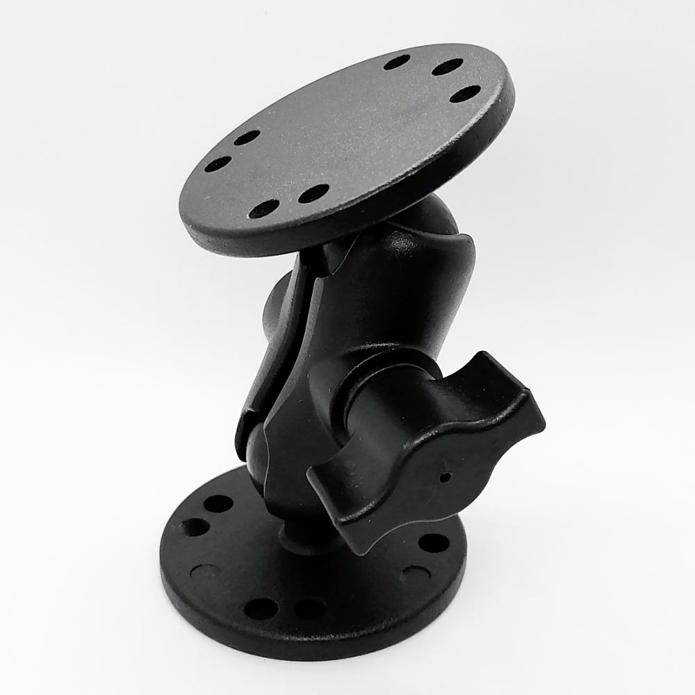 Universal Double Ball Mount with Two Round Plates AMPS Hole Pattern