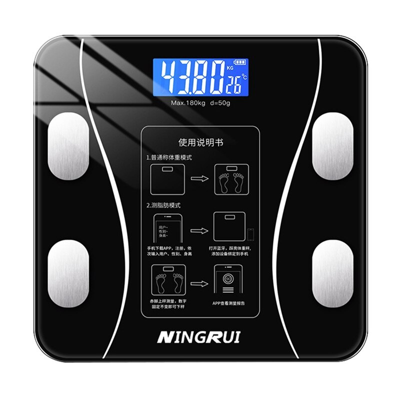 Bathroom Scales LED Screen Body Grease Electronic Weight Scale Body Composition Analysis Health Scale Smart Home