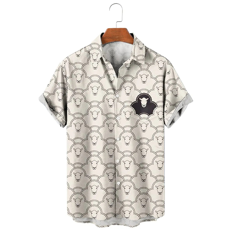 Sommer Straße Hüfte hüpfen Tyranno saurus Rex Pirnt Harajuku Männer Frauen Hemden Ebene aufbringen Kurzarm Bluse Hawaii Shirt: S / Blau