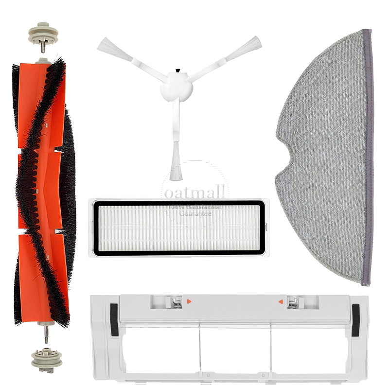 Ersatzteile für Xiaomi MI Robot Vacuum-Mop / MIJIA 1C 1T STYTJ01ZHM, Staubsauger zubehör, Ersatz satz, Haupt bürste, Hepa-Filter, Mopptuch, Verbrauchs material: Dark Grau