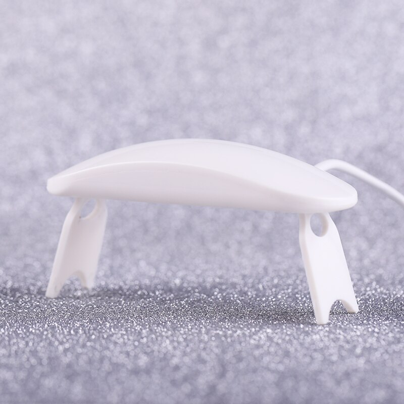 6w hvite led uv-lampe for uv gellakk negleherdingsmaskin usb-kabel mini sammenleggbar negletørker negler idé neglekunstverktøy
