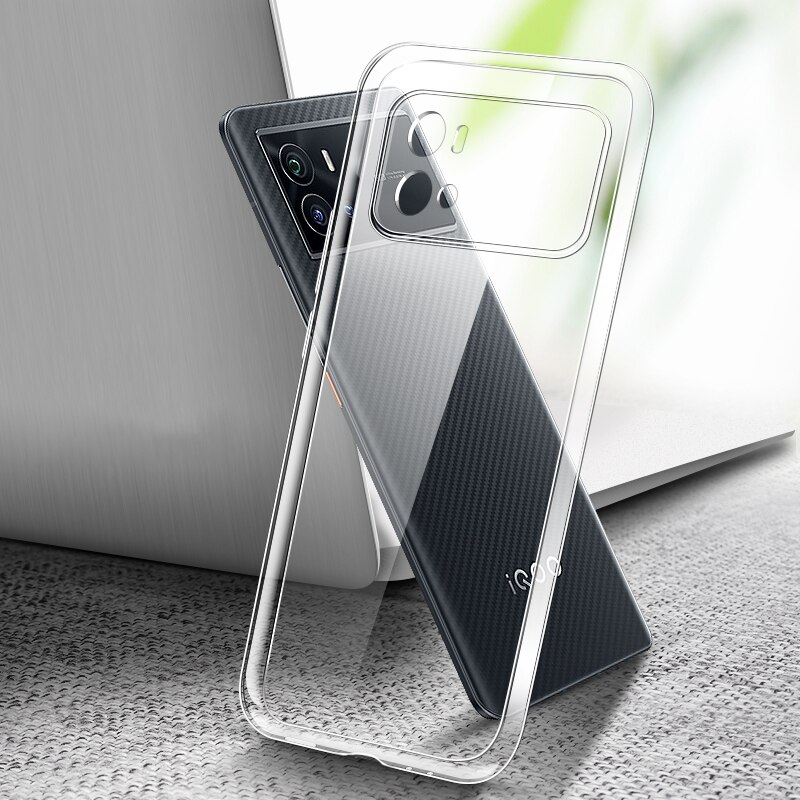 Transparant Back Cover Voor Vivo Iqoo 9 Pro Fundas Soft Clear Tpu Ultra Dunne IQOO9 9Pro 5G Originele Camera beschermende Telefoon Geval: iQOO 9 5G