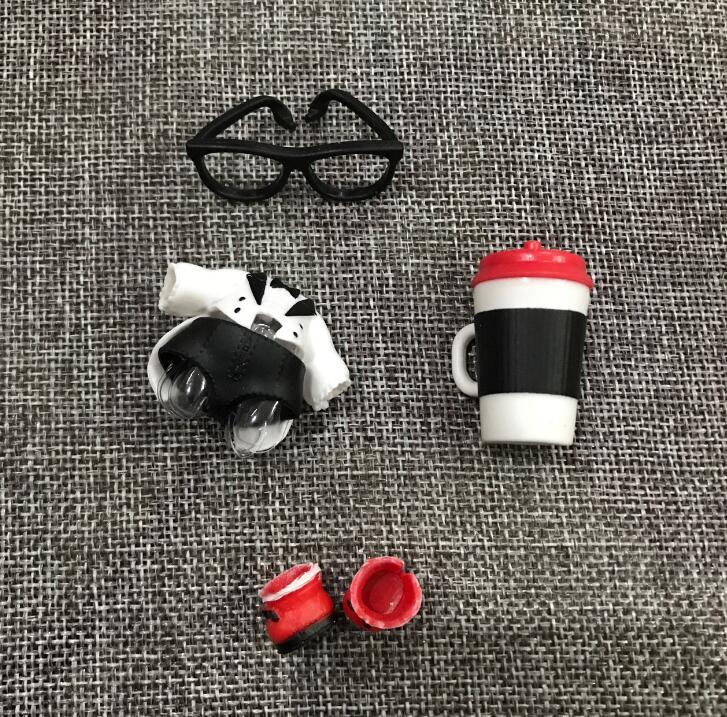 A set of original LoLs doll clothes, glasses, bottles, shoes accessories for LOLs accessories