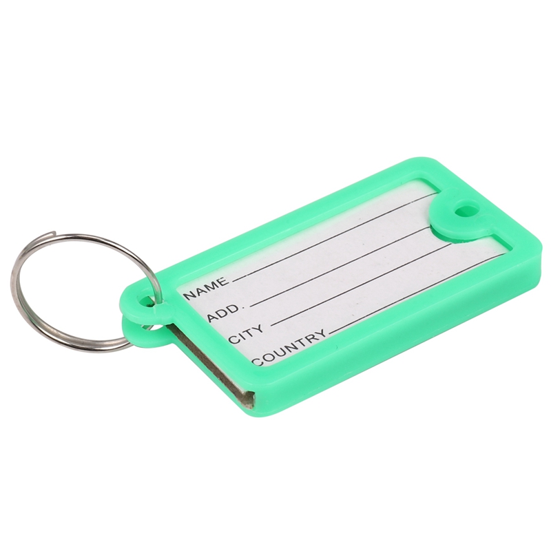 50 x plastic key tag identification tag