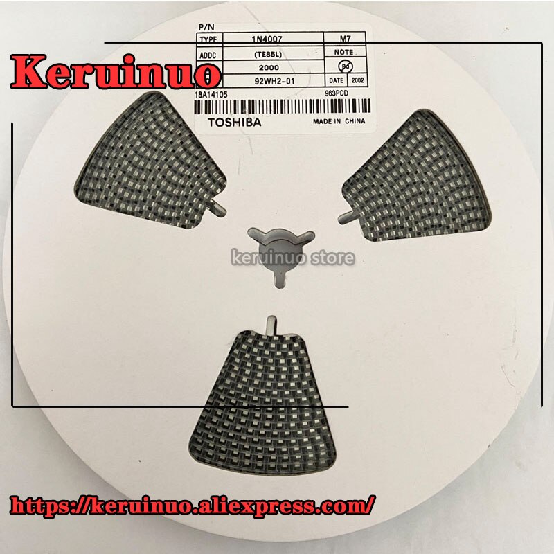 2000PCS/LOT DIODE M7 1N4007 SMD 1A 1000V Rectifier Diode