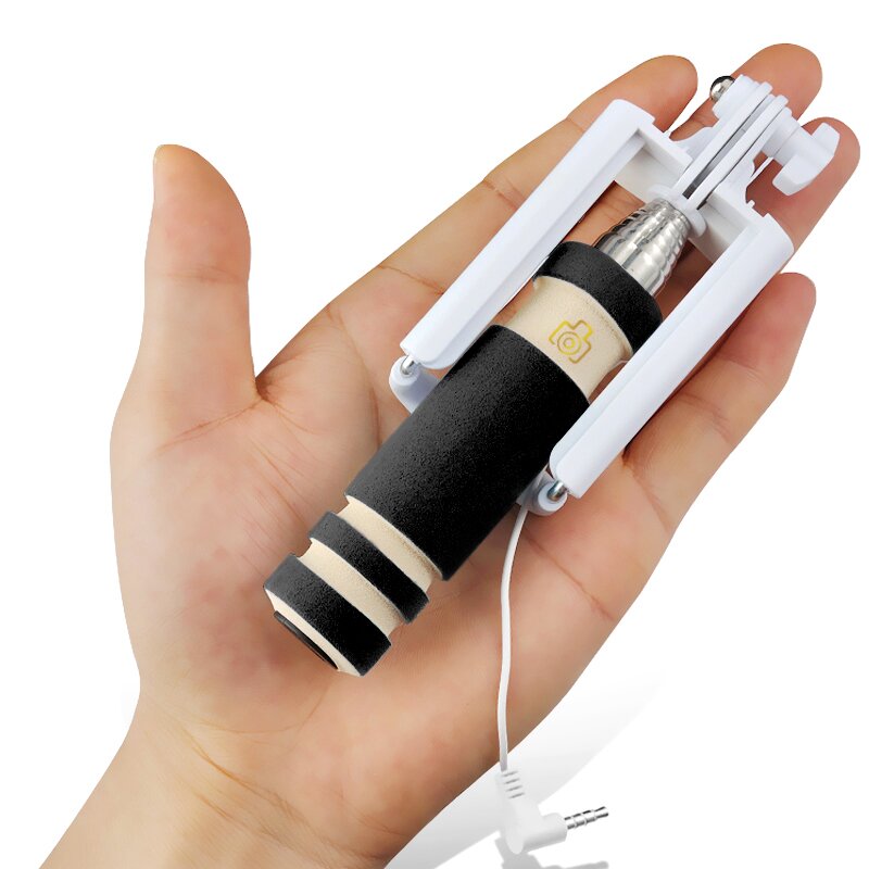Meiyi S1 Uitschuifbare Bedrade Self Selfie Stick Monopod Kabel Houder voor iPhone 6 s 6 5 s 5 se voor Android Telefoon 4.2.2 Boven