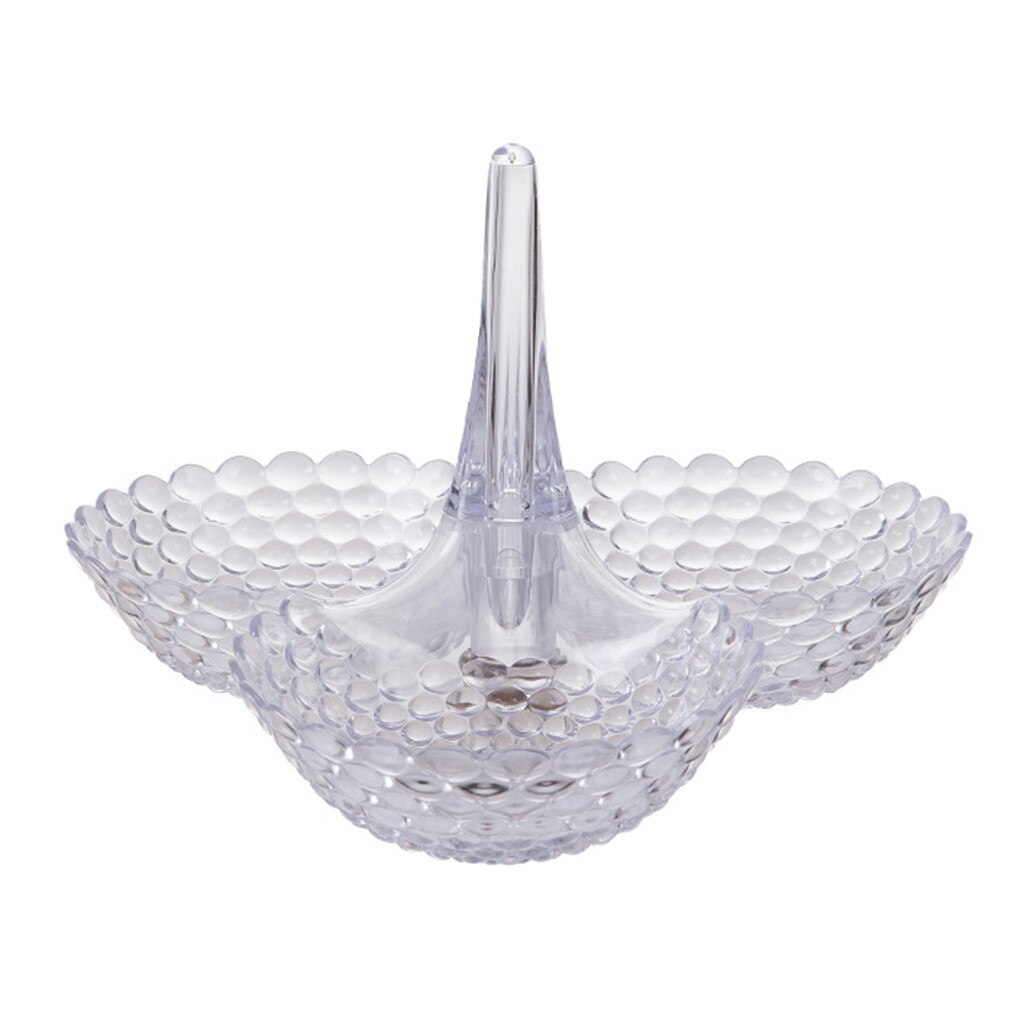 Lazy Snack Bowl Christmas Tree Shape Candy Snacks Plastic Double-Layer Snack Storage Box Bowl Fruit Bowl Chase Dish: White