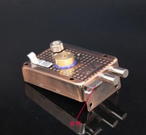 Door Lock Strong Deadbolt Home Security Universal Exterior Anti-theft Accessory Stainless Steel Multiple Insurance Smooth: Greyish Brown