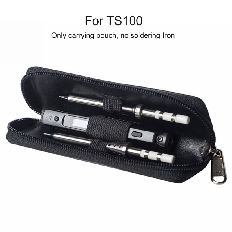 Opbergtas Soldeerbout - Waterdichte Leren Etui Organizer voor TS100 TS80