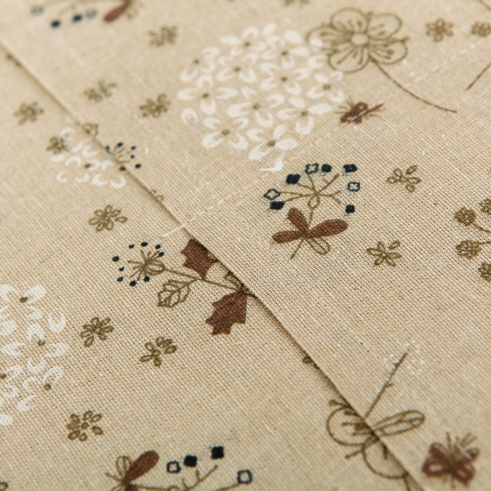 30x90cm floral microwave oven dust cover double pockets cotton linen cover for cabinet absorbent oil-proof microwave oven case