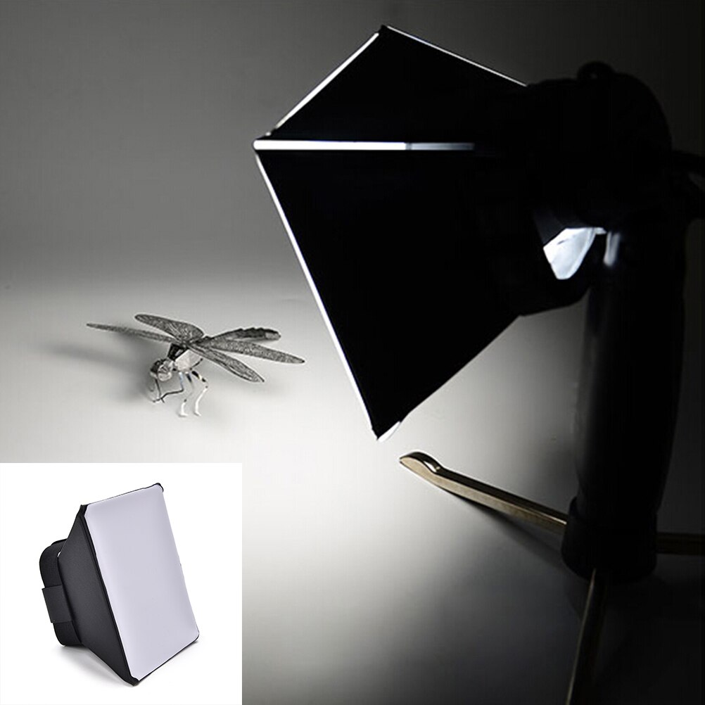 Spritzen 30*27cm tragbar Blitz Diffusor Softbox Reflektor Pro Kanon Nikon SLR