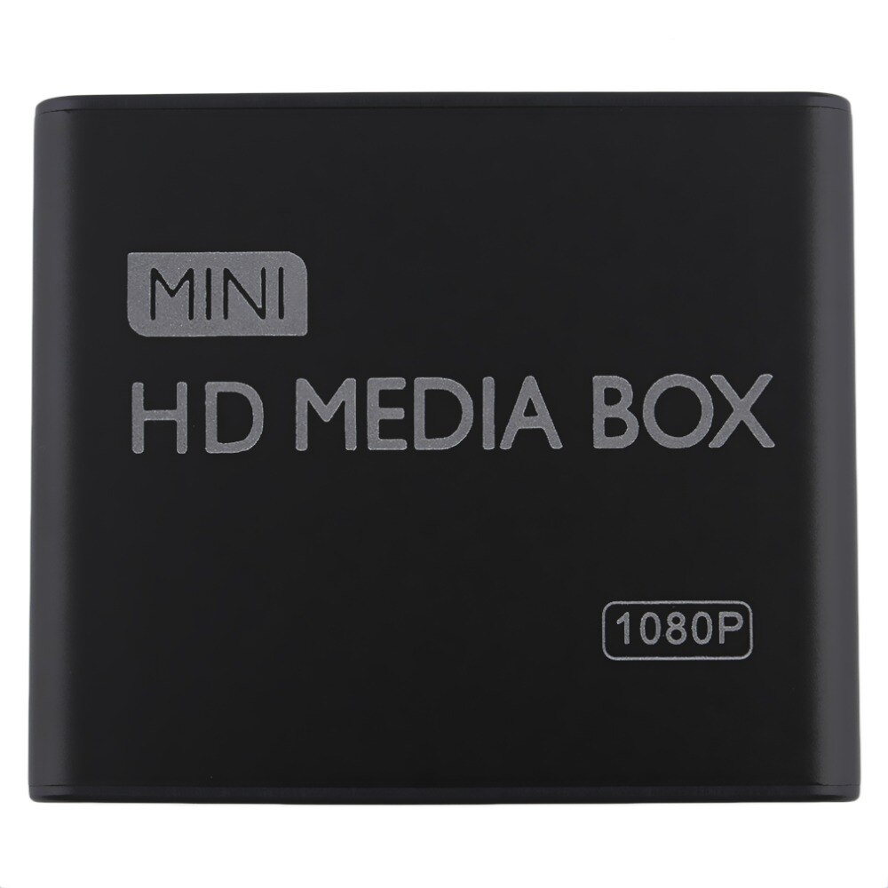Mini mediaspeler 1080p mini hdd mediabox tv box video multimediaspeler full hd met sd mmc kaartlezer 100 mpb's au eu us plug