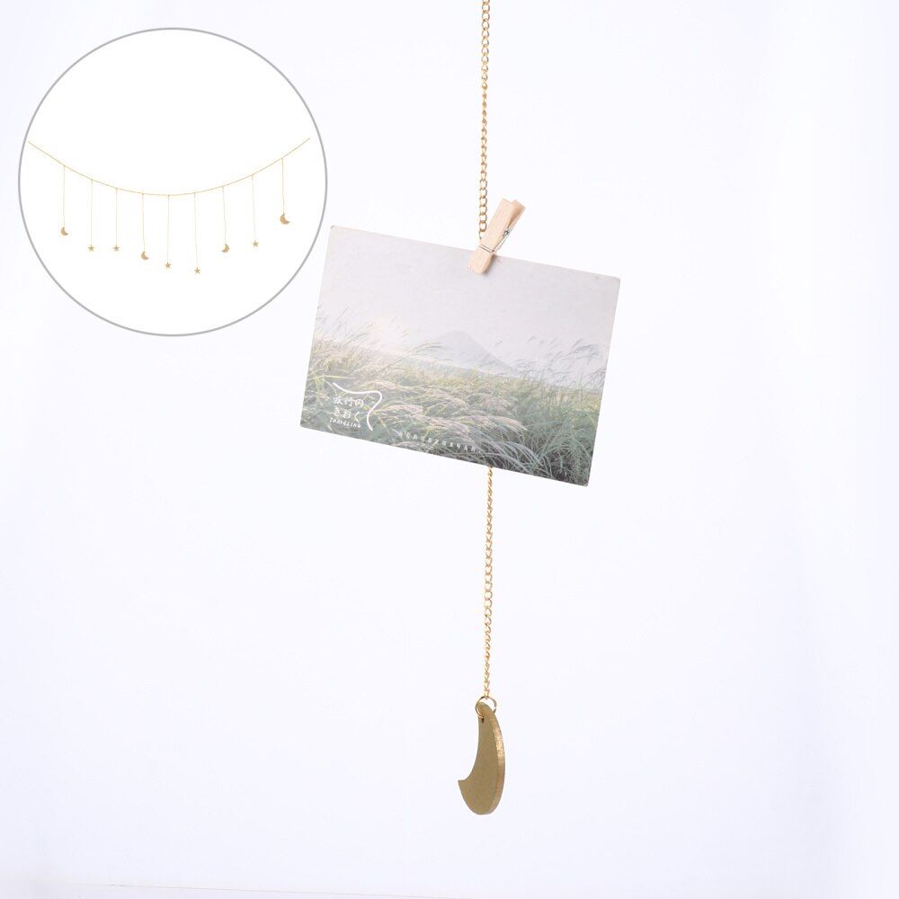 1PC Stylish DIY Delicate Chic Wall Decoration Stars Hanging Ornament Bedside Pendant for Home: Assorted Color