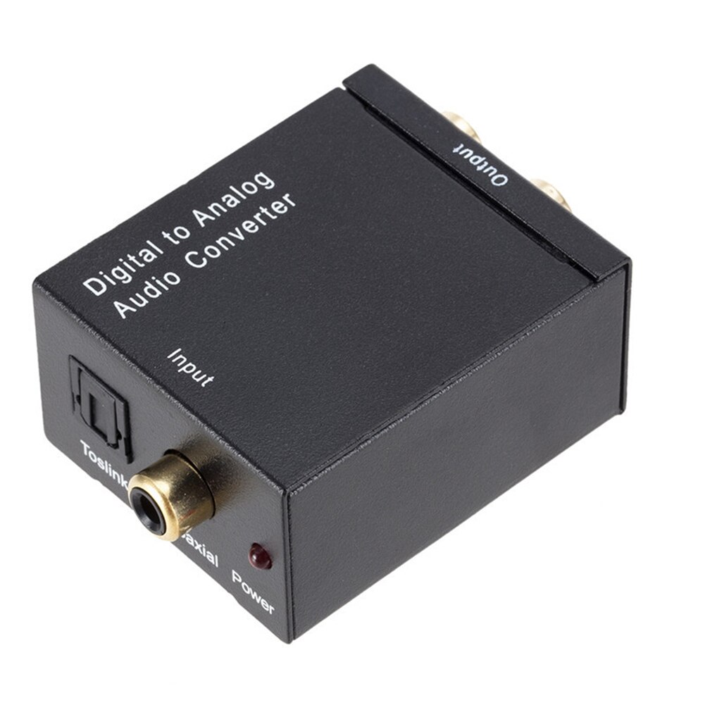 Analog to Digital Signal Dual-chip Fiber Stereo Audio Sound Adapter Amplifier Optical Coax Toslink SPDIF Decoder Converter