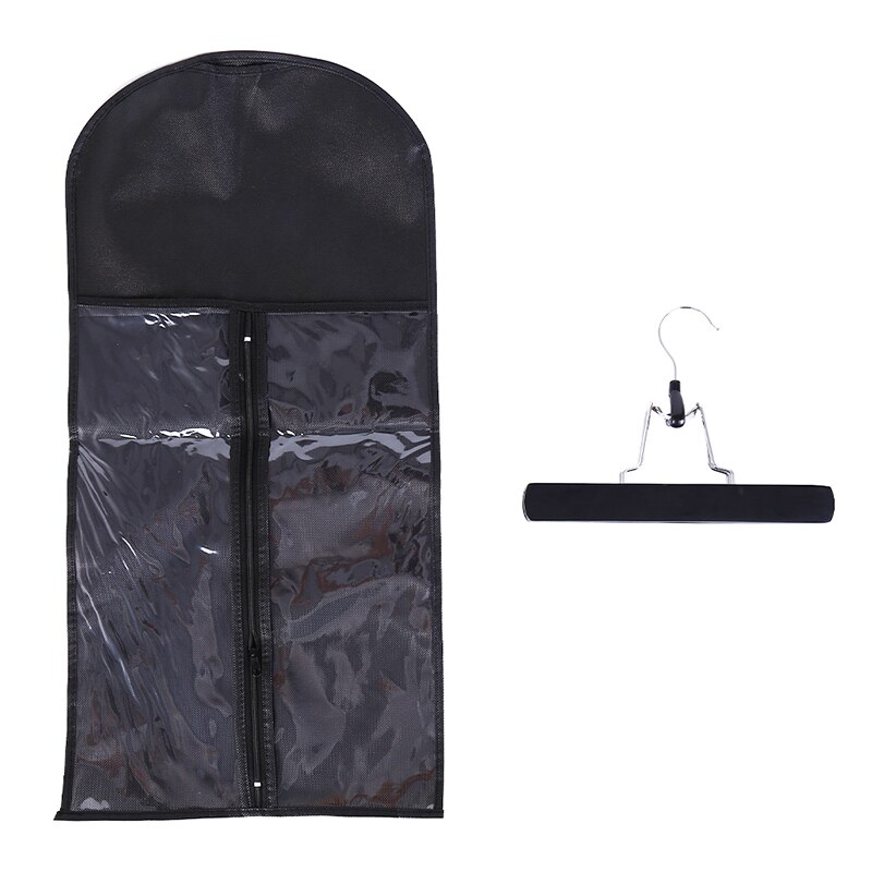 Hair Extensions Storage Bag Non-woven Suit Case Carrier Package With Metal Hanger For Virgin Hair Weft & Clip In Hair Extension