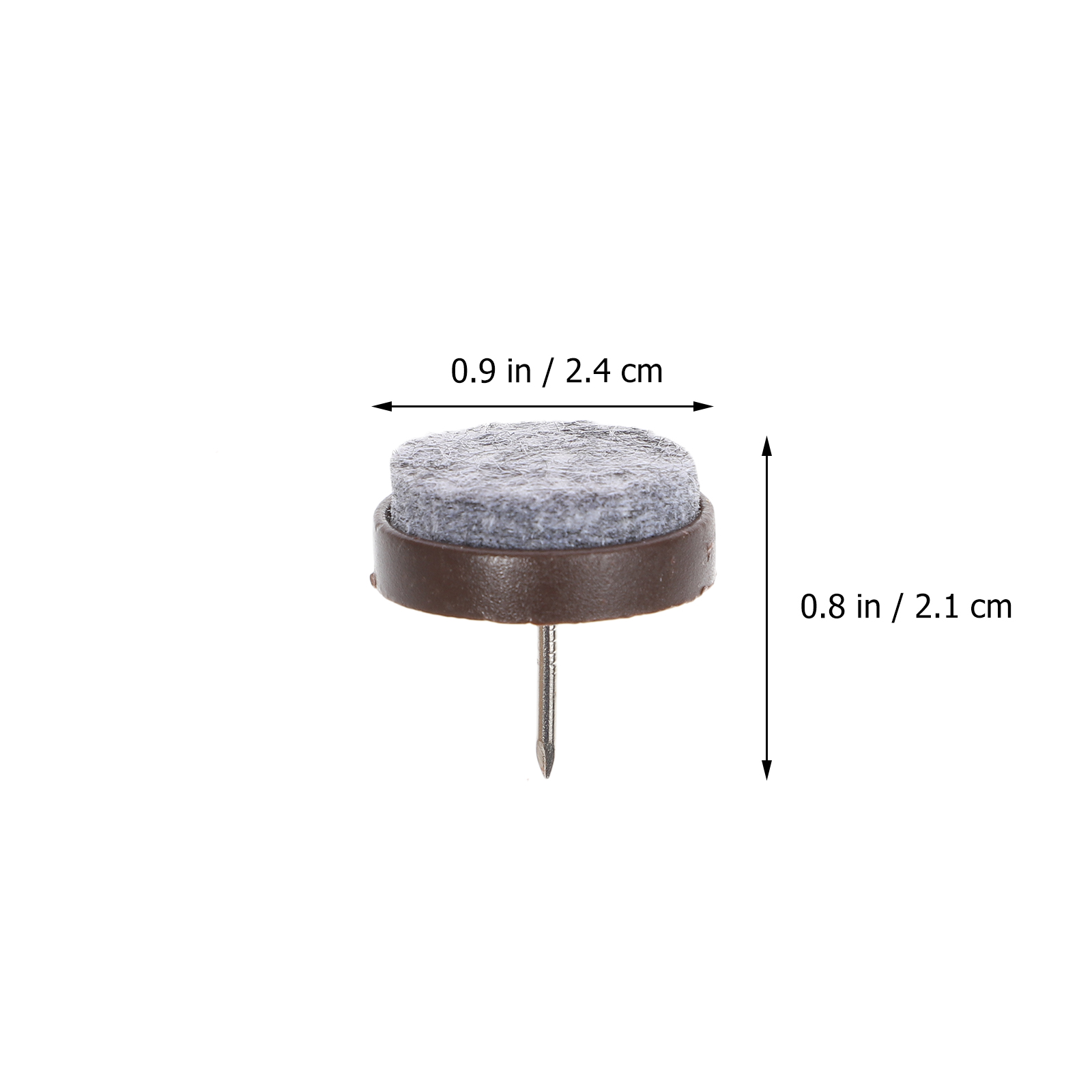 50 Uds. Almohadillas protectoras de fieltro atornilladas, deslizadores para sillas, muebles Abs para suelos de madera dura