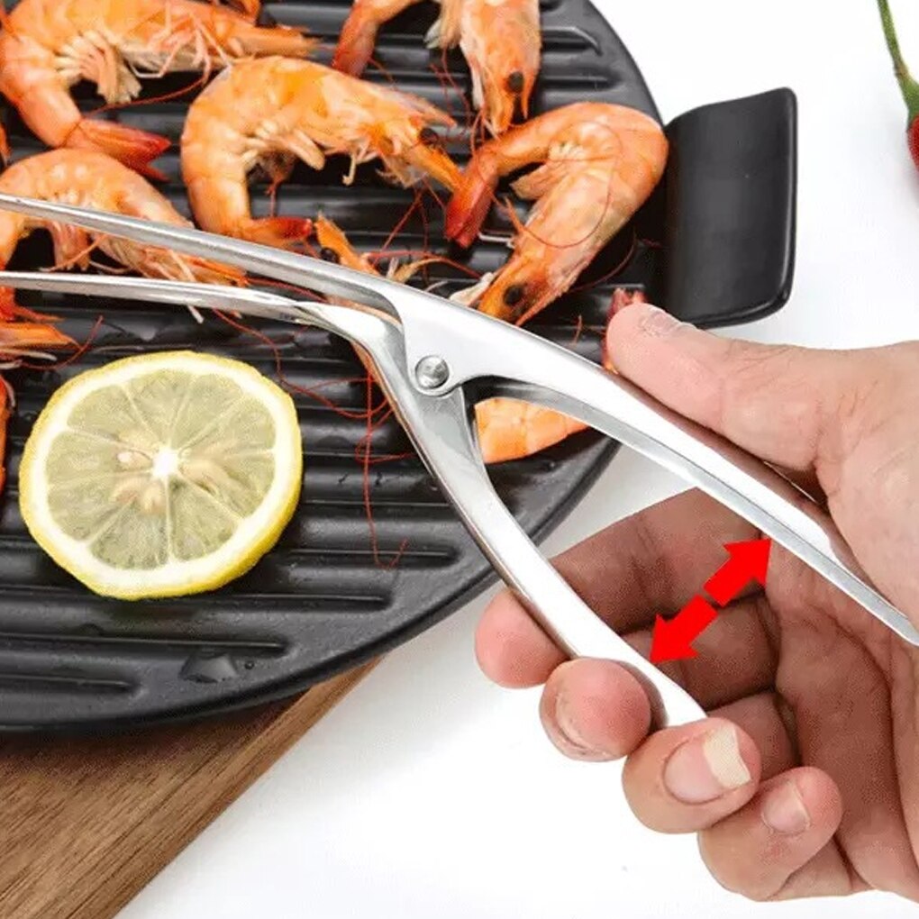 Crayfish Sheller Stainless Steel Prawn Peeler Shrimp Deveiner Peel Device Kitchen Tools Peeling Shrimp