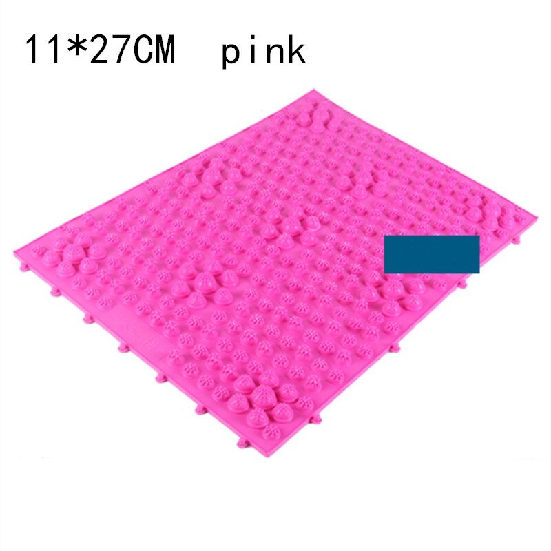 1Pc Reflexologie Voetmassage Pad Teen Druk Plaat Mat Bloedsomloop Shiatsu Mat: Roze
