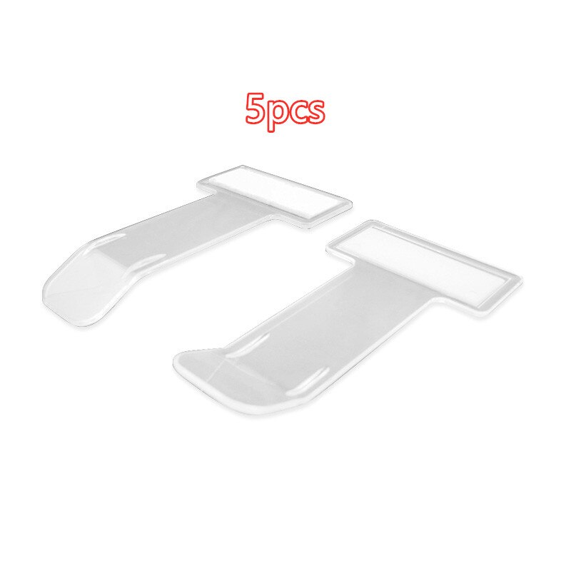 1/2/4/5 PCS Auto Ticket Folder T-shape Transparent Ticket Car Folder Holder Document Display Clip Parking Phone Number Display: 5 pcs