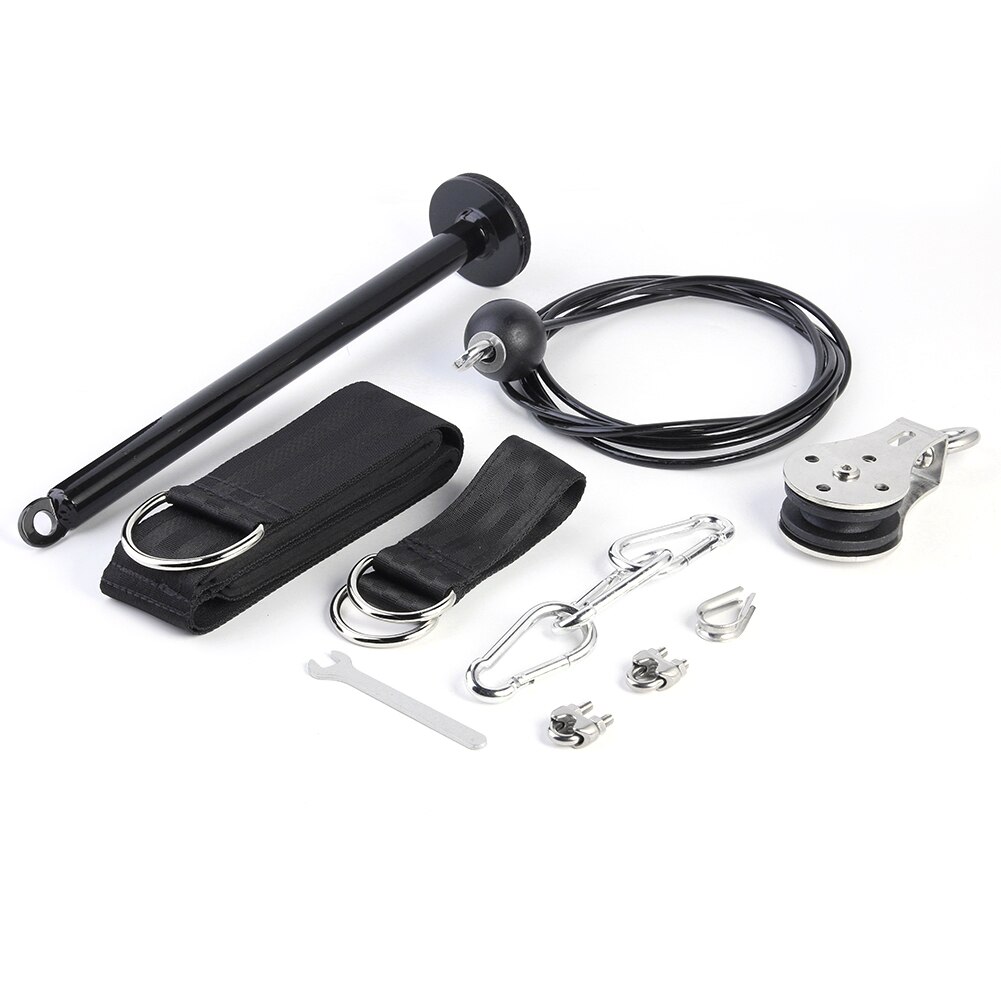 Fitness Pulley Cable Machine DIY Adjustable Length Set Arm Triceps Strength Training Home Gym Workout Sport Equipment