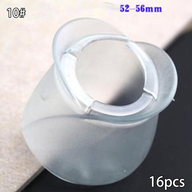 16x Silicone caoutchouc chaise jambe pieds tampons meubles couvre plancher protecteur rond carré chaise Table pied couvre: 10