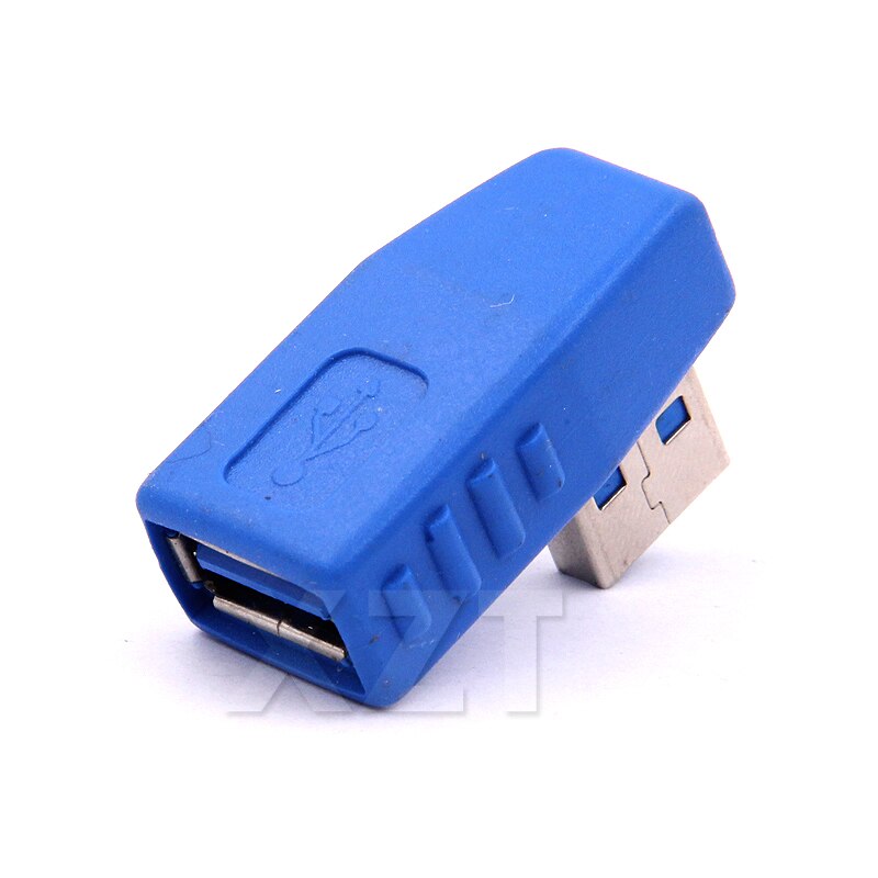 1 stks USB 3.0 90 graden Links USB man vrouwelijke turn adapter USB 3.0 Man-vrouw 90 graden converter