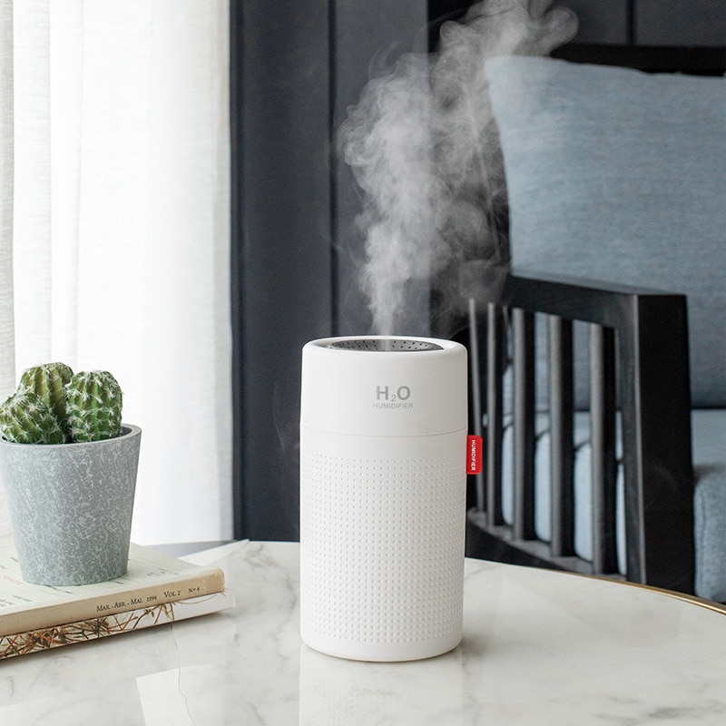 750ML Wireless Air Humidifier Diffuser Protable USB Rechargeable Mini Electric Cool Mist Humidifier With LED Night Light