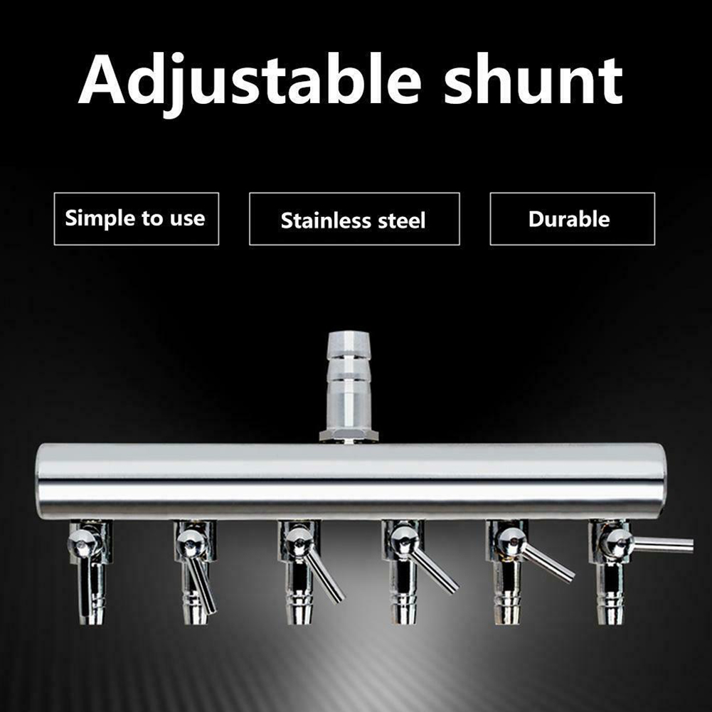 thumbnail image 2 of TAODAN 2PCS 2-Way Aquarium Metal Gang Manifold Air Line Control 2 of 9