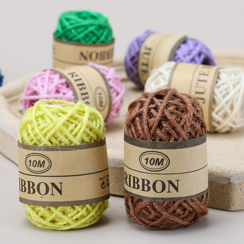 10m natuurlijke jute touw diy touw koord hennep touw 1mm rustieke verpakking touw bruiloft sticker huis textiel kleding decoratie
