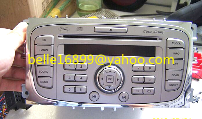 Gloednieuwe enkele disc cd radio CD1053 9M5T-18C939-JK met MP3 USB voor ford auto cd-speler