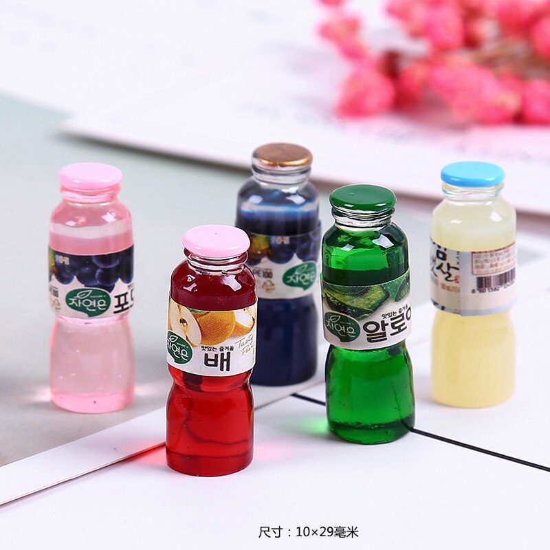 1/6 Scale Dollhouse Miniature Bottle Mini Coke Mineral Water Drink Pretend Play Food for blyth bjd barbies Kitchen Accessories: 5pcs style12